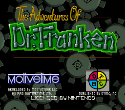 The Adventures of Dr. Franken Title Screen